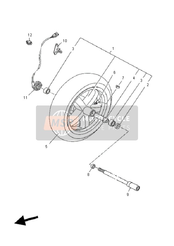 37PF33170100, Support De Cable, Yamaha, 0